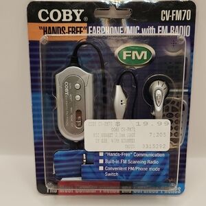 Coby Hands Free Earphone/mic with FM Radio